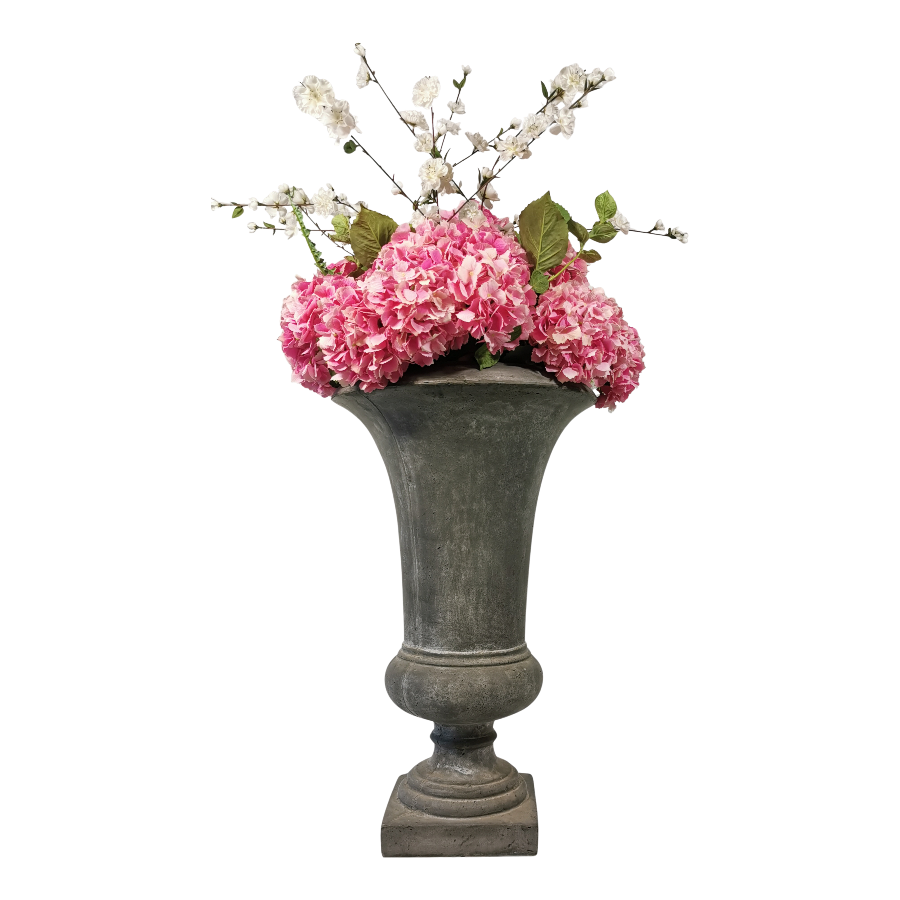Pokal Vase Stone Grey